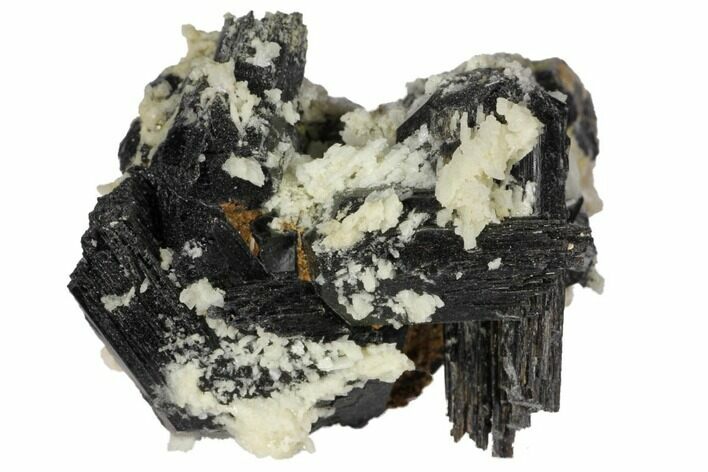 Black Tourmaline (Schorl) Crystals with Orthoclase - Namibia #132187